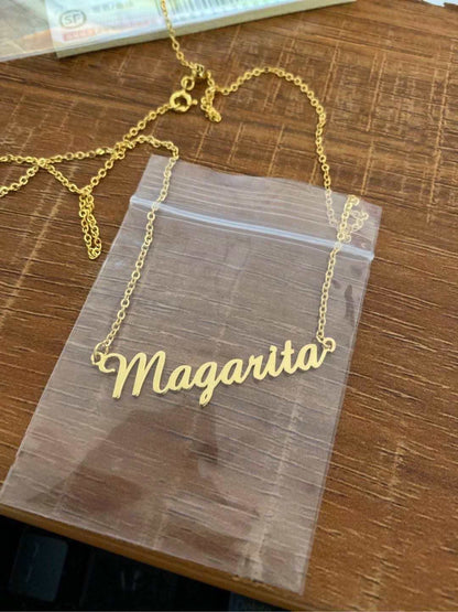 Custom Script Necklace