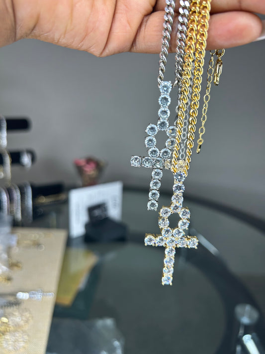 Cross Ahn Key Necklace