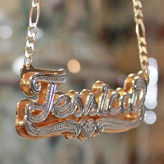 Layered Nameplate Necklace