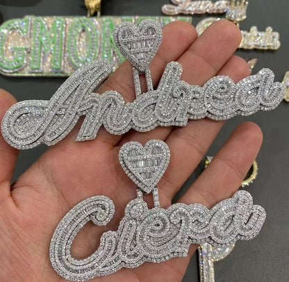 Custom Full Set Diamond Name Necklace