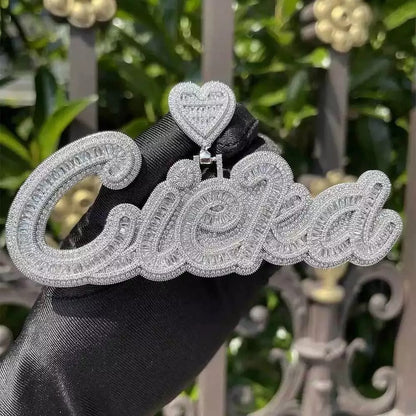 Custom Full Set Diamond Name Necklace