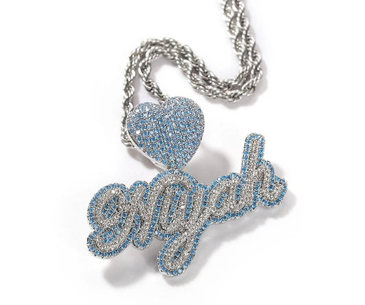 Custom Heart Nameplate