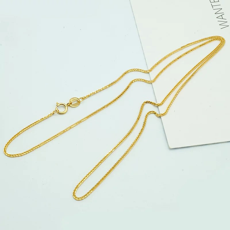 Wheat Solid Gold Chain