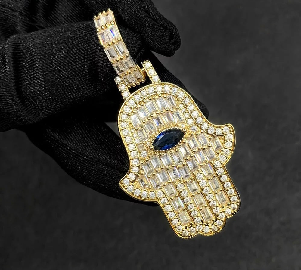 Evil Eye Hamsa Pendant