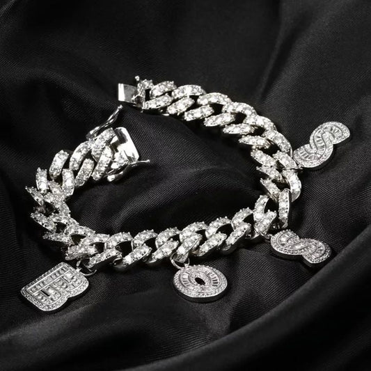 Zircon Cuban Anklet