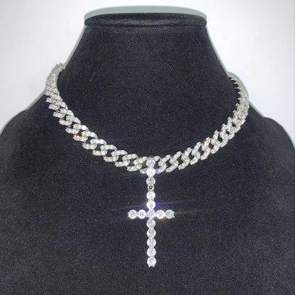 Iced Out Classic Cross Pendant