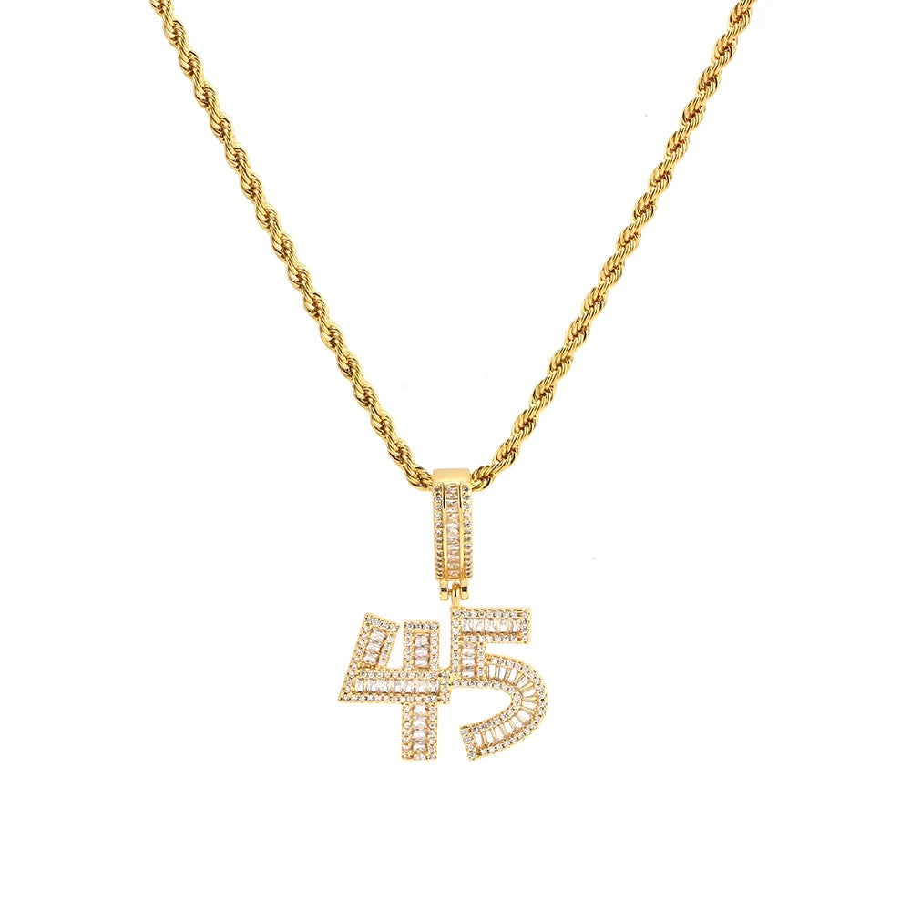 Personalized Arabic Numerals Pendant