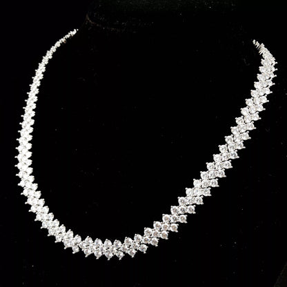 Diamond Prong Link Necklace