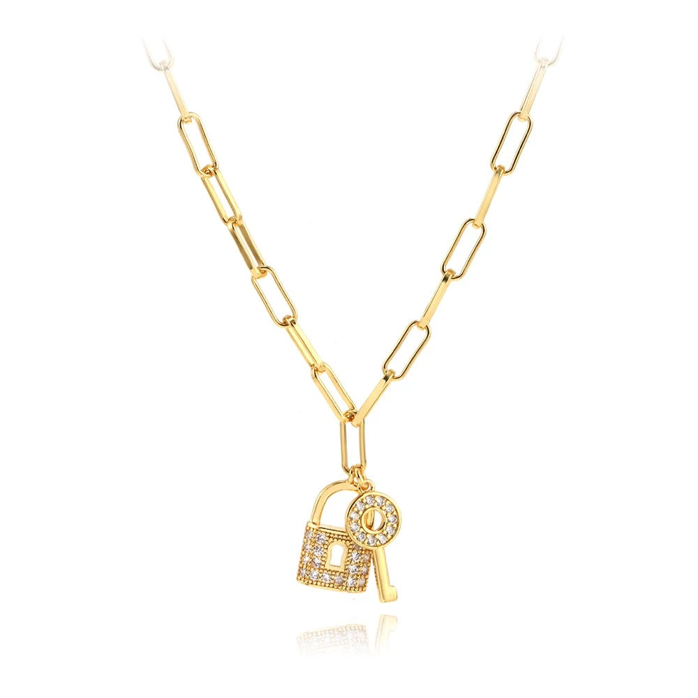 Linked Lock necklace