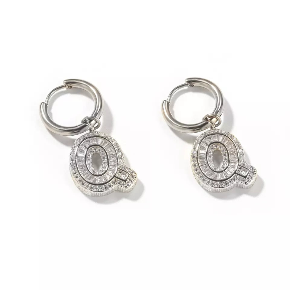 Detachable Initial Charm Earring