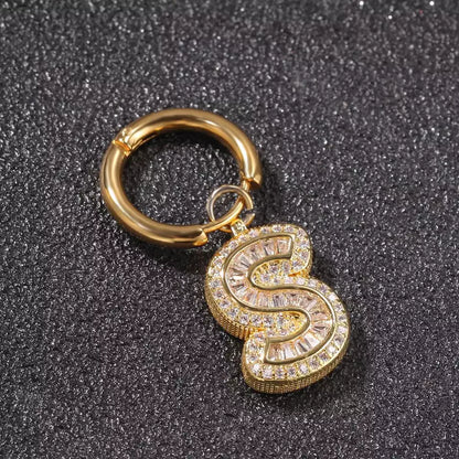 Detachable Initial Charm Earring